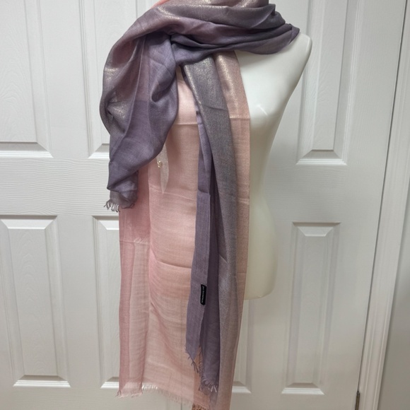 Jim Thompson Purple/Pink Scarf Shawl 82" x 35" - NEW in Bag. - Picture 3 of 14